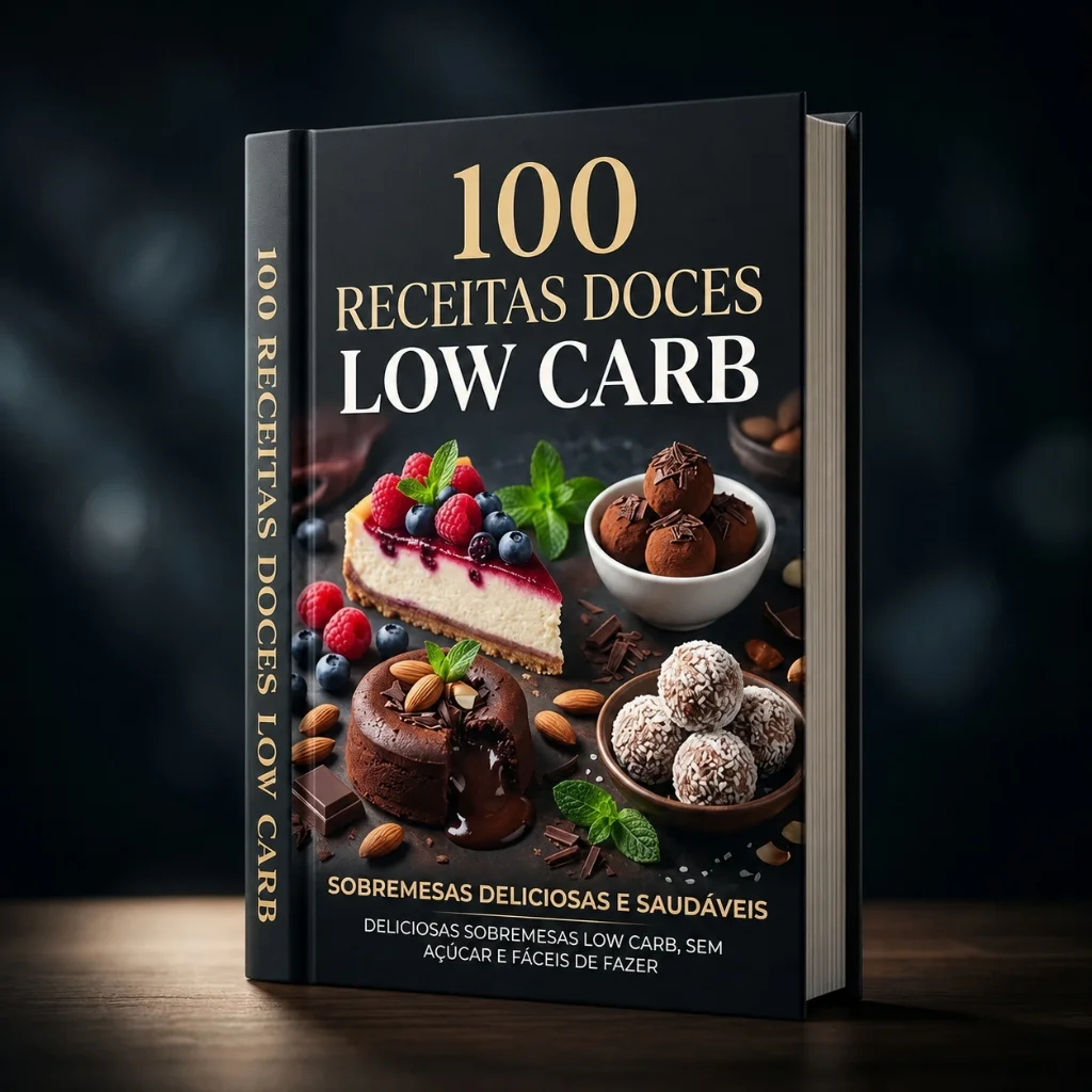 E-book 100 Receitas de Doces Low Carb